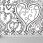 Frendorf | Zwarte en Witte Doodles Muurbehang Fantasy Kinderen Vochtbestendige Muurkunst