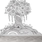 Frendorf | Zwarte en Witte Doodles Muurbehang Fantasy Kinderen Vochtbestendige Muurkunst
