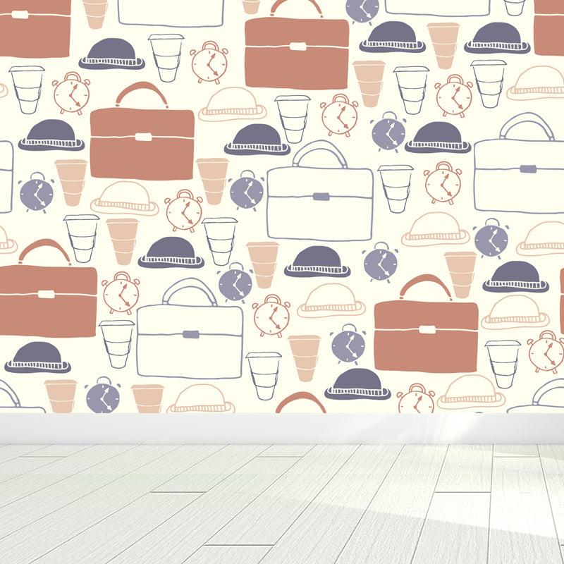 Ganzes Cartoon-Muster Wandtapete Dekorative Moderne Mädchen Schlafzimmer Wandverkleidung