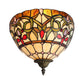 Frendorf | Rustieke Kom Wandlamp Verlichting Gekleurd Glas 1 Lamp Wandverlichting in Meerkleurig voor Trap