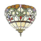 Frendorf | Rustieke Kom Wandlamp Verlichting Gekleurd Glas 1 Lamp Wandverlichting in Meerkleurig voor Trap