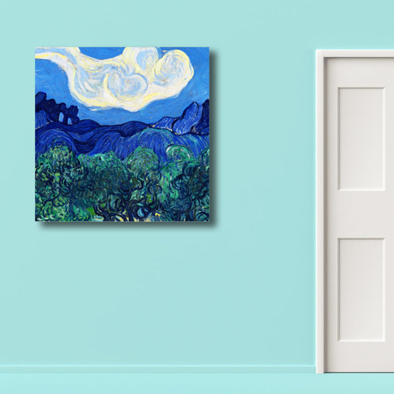 Van Gogh Natur Landschaft Gemälde Traditioneller Leinwand Wandkunst Druck in Sanften Farben