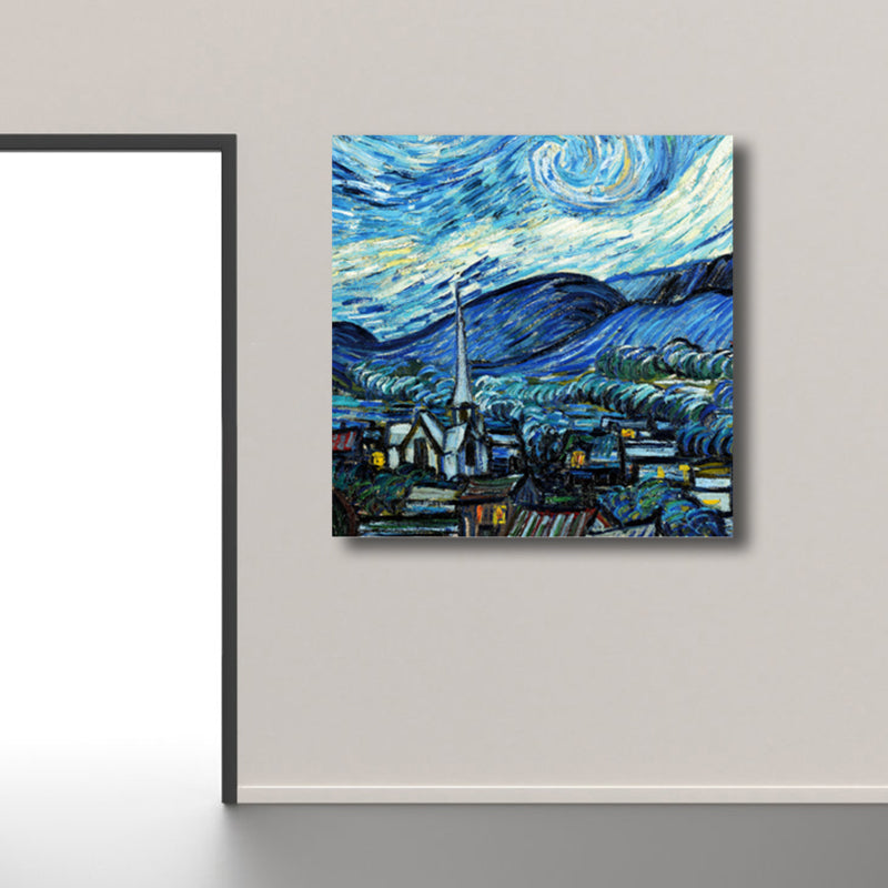 Van Gogh Natur Landschaft Gemälde Traditioneller Leinwand Wandkunst Druck in Sanften Farben