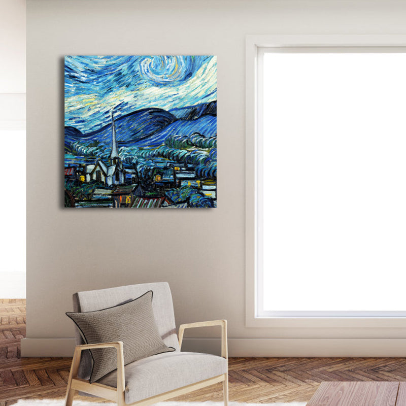 Van Gogh Natur Landschaft Gemälde Traditioneller Leinwand Wandkunst Druck in Sanften Farben