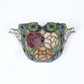Frendorf | Bloem Motief Wandlamp met Roos en Gelegerd Glas 1 Licht Rustieke Art Deco Wandverlichting voor Entree