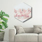 Flamingo Leinwanddruck Hausinterieur Fotografie Tropisches Tier Wandkunst in Pink, Texturiert