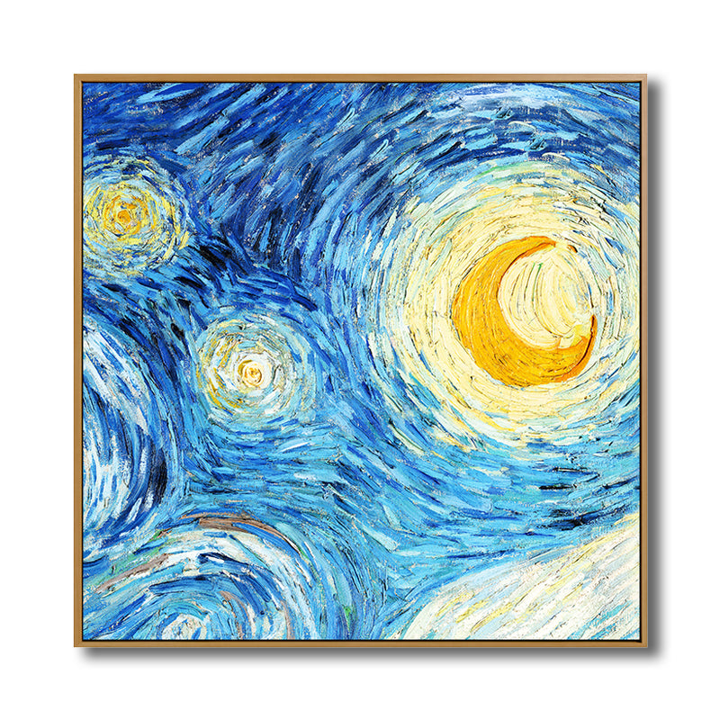 Van Gogh Sternenhimmel Leinwandkunst Kinderstil Texturiertes Gemälde Wanddekoration für das Wohnzimmer