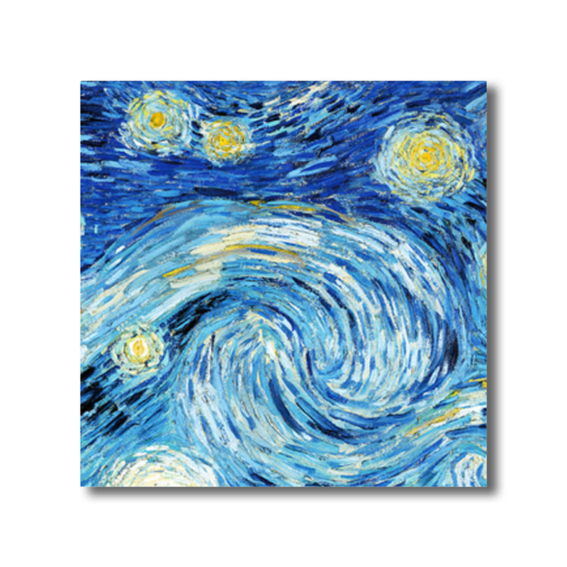 Van Gogh Sternenhimmel Leinwandkunst Kinderstil Texturiertes Gemälde Wanddekoration für das Wohnzimmer