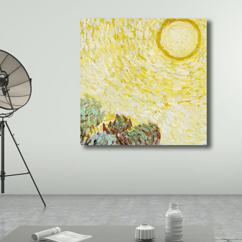Van Gogh Sternenhimmel Leinwandkunst Kinderstil Texturiertes Gemälde Wanddekoration für das Wohnzimmer