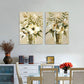 Frendorf | Blumenmuster Wanddeko Zeitgenössische Texturierte Schlafzimmer Eingewickelte Leinwand, Verschiedene Größen