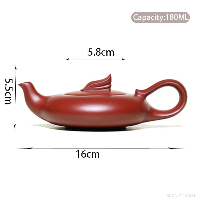 180ml kreative Yixing lila Ton Teekanne Boutique Dahongpao Filter Teekanne Haushalt authentisches Zisha Teeset tragbares Trinkgeschirr