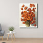 Frendorf | Blumenmuster Wanddeko Zeitgenössische Texturierte Schlafzimmer Eingewickelte Leinwand, Verschiedene Größen