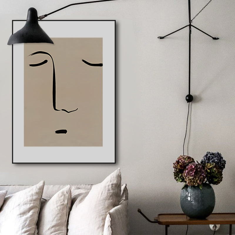 Frendorf | Figurenmuster Eingewickelt Leinwand Abstrakter Expressionismus Texturiertes Zuhause Galerie Gemälde