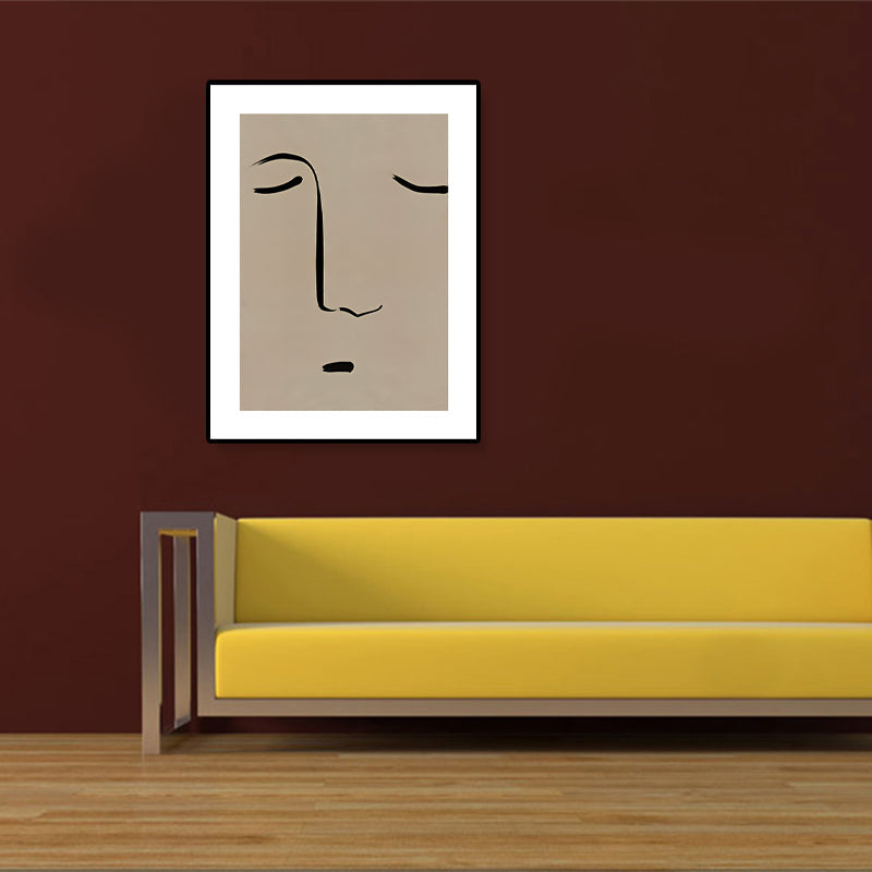 Frendorf | Figurenmuster Eingewickelt Leinwand Abstrakter Expressionismus Texturiertes Zuhause Galerie Gemälde
