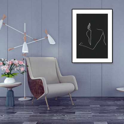 Frendorf | Figurenmuster Eingewickelt Leinwand Abstrakter Expressionismus Texturiertes Zuhause Galerie Gemälde