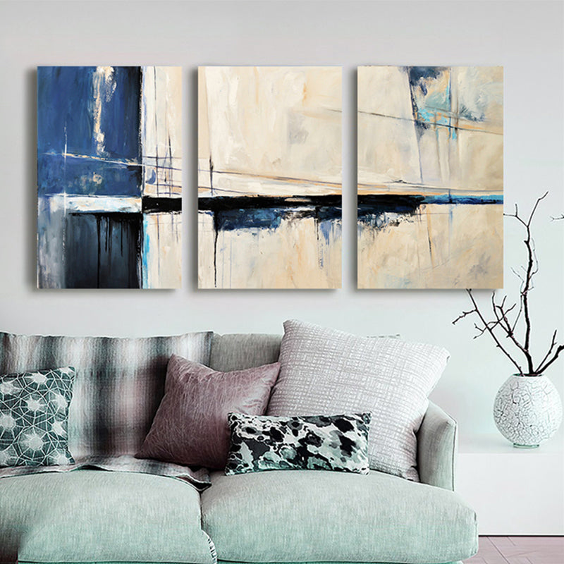 Frendorf | Devise Muster Wandkunst Dekor abstrakter Expressionismus Mehrteiliges Schlafzimmer Leinwanddruck
