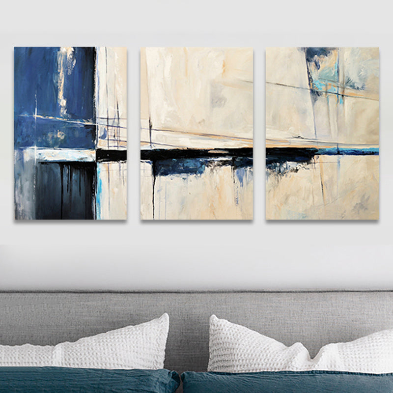 Frendorf | Devise Muster Wandkunst Dekor abstrakter Expressionismus Mehrteiliges Schlafzimmer Leinwanddruck