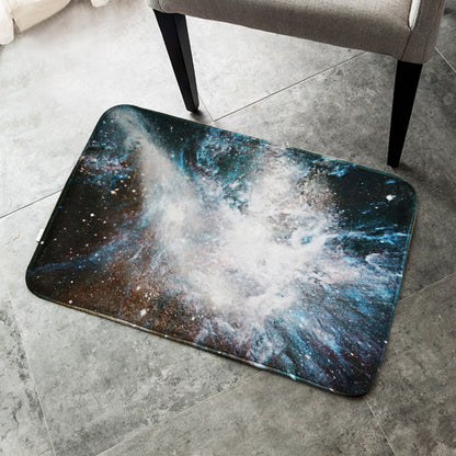 Frendorf | Creatieve Blauwe Hedendaagse Tapijt Polyester Melkwegpatroon Tapijt Wasbaar Hondvriendelijk Antislip Vloerkleed voor Kinderkamer