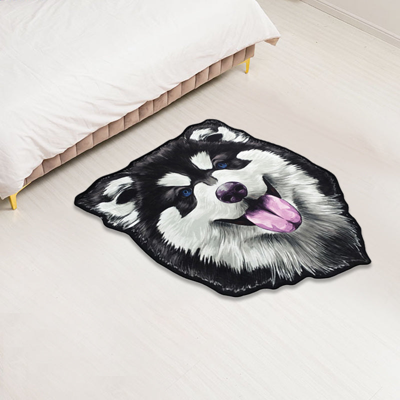 Frendorf | Creatief Bruin Hedendaags Tapijt Polyester Hondenpatroon Tapijt Wasbaar Huisdiervriendelijk Antislip Vloerkleed voor Kinderkamer