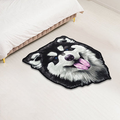 Frendorf | Creatief Bruin Hedendaags Tapijt Polyester Hondenpatroon Tapijt Wasbaar Huisdiervriendelijk Antislip Vloerkleed voor Kinderkamer
