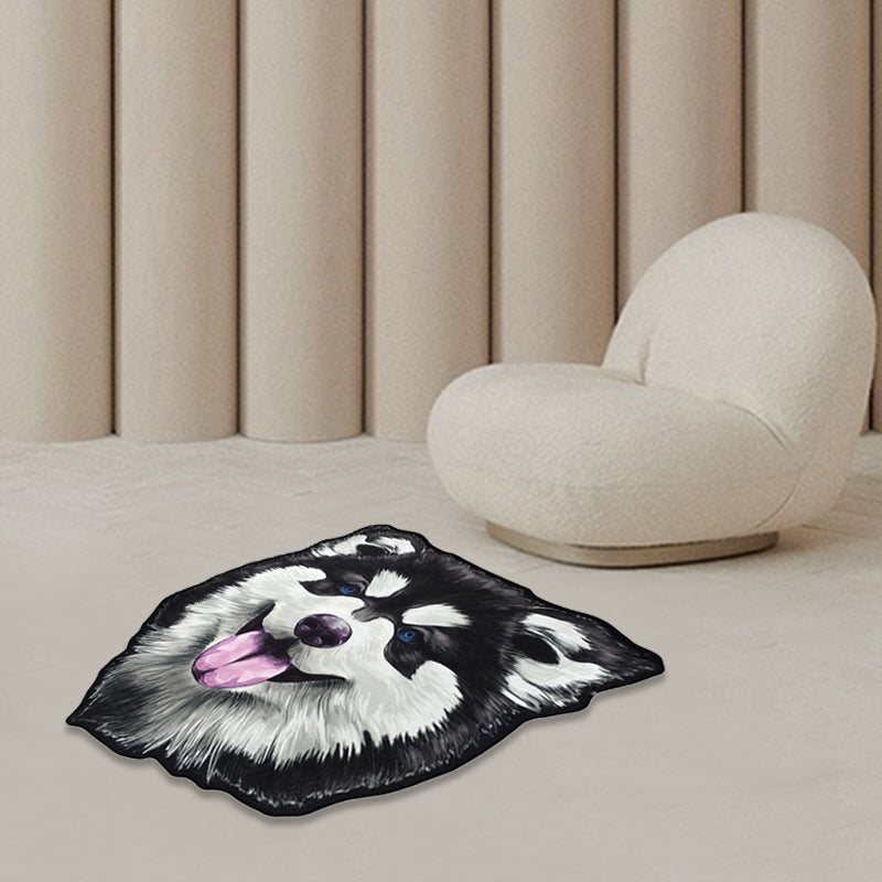 Frendorf | Creatief Bruin Hedendaags Tapijt Polyester Hondenpatroon Tapijt Wasbaar Huisdiervriendelijk Antislip Vloerkleed voor Kinderkamer