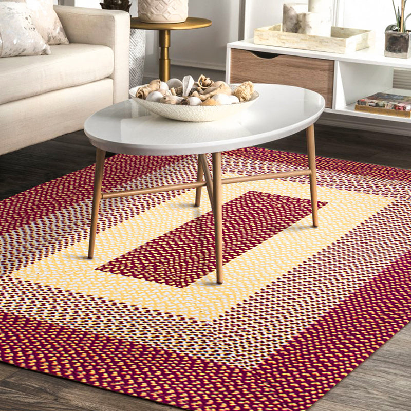 Frendorf | Unique Rustieke Vloerkleed Katoenen Geometrisch Patroon Vloerkleed Wasbaar Huisdiervriendelijk Antislip Tapijt voor Woonkamer