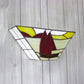 Frendorf | Trapezoid Wandmontage Licht met Zeilboot Gecombineerd Glas Maritiem 1 Licht Wand Sconces voor Buiten