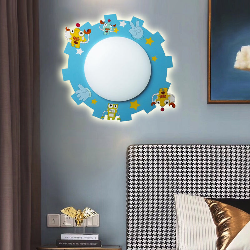 Slim Panel Stillzimmer Wand Sconce Acryl Modern Cartoon LED Wandleuchte