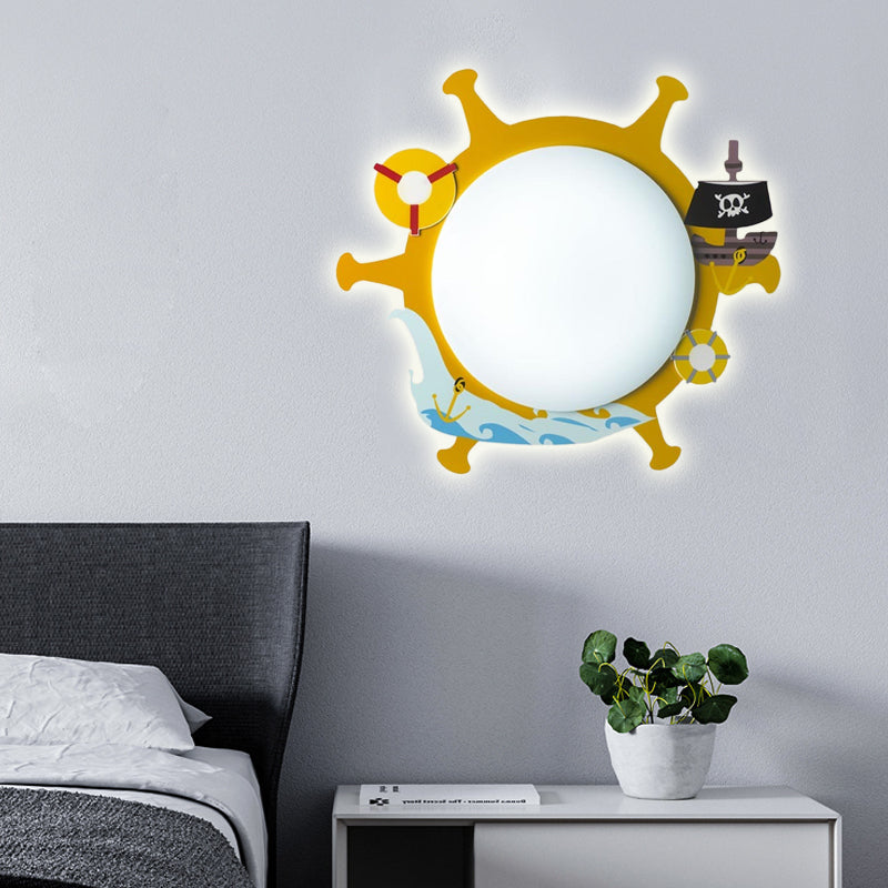 Slim Panel Stillzimmer Wand Sconce Acryl Modern Cartoon LED Wandleuchte