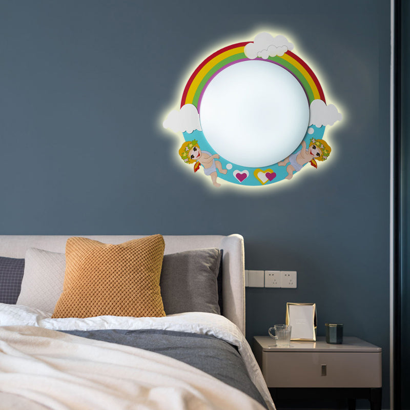 Slim Panel Stillzimmer Wand Sconce Acryl Modern Cartoon LED Wandleuchte