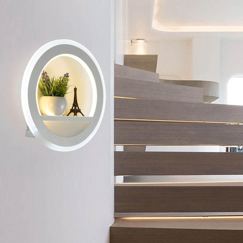 Frendorf | Woonkamer Restaurant Wandlamp Acryl Nordic Stil Sconceslamp in Witte Afwerking