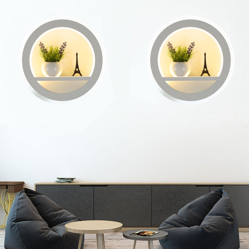 Frendorf | Woonkamer Restaurant Wandlamp Acryl Nordic Stil Sconceslamp in Witte Afwerking