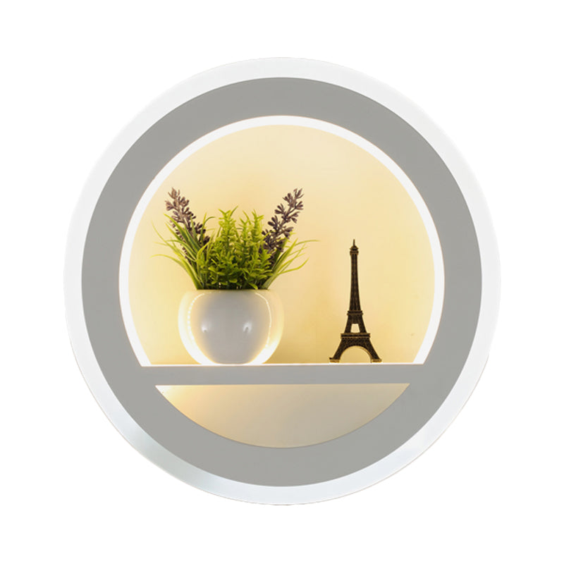 Frendorf | Woonkamer Restaurant Wandlamp Acryl Nordic Stil Sconceslamp in Witte Afwerking