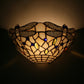 Frendorf | Witte Wandlamp Landelijke Stijl 1 Licht Wandlamp met Libellepatroon voor Slaapkamer