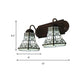 Frendorf | 2 Köpfe Wandleuchten Barock Flared Weißes Glas Wandmontierte Lampe für Schlafzimmer