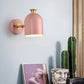 Frendorf | Kop Shade Eetkamer Wandlamp Metaal 1 Gloeilamp Nordische Stil Wandlampe mit Macaron Farbe