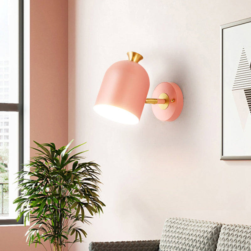 Frendorf | Kop Shade Eetkamer Wandlamp Metaal 1 Gloeilamp Nordische Stil Wandlampe mit Macaron Farbe