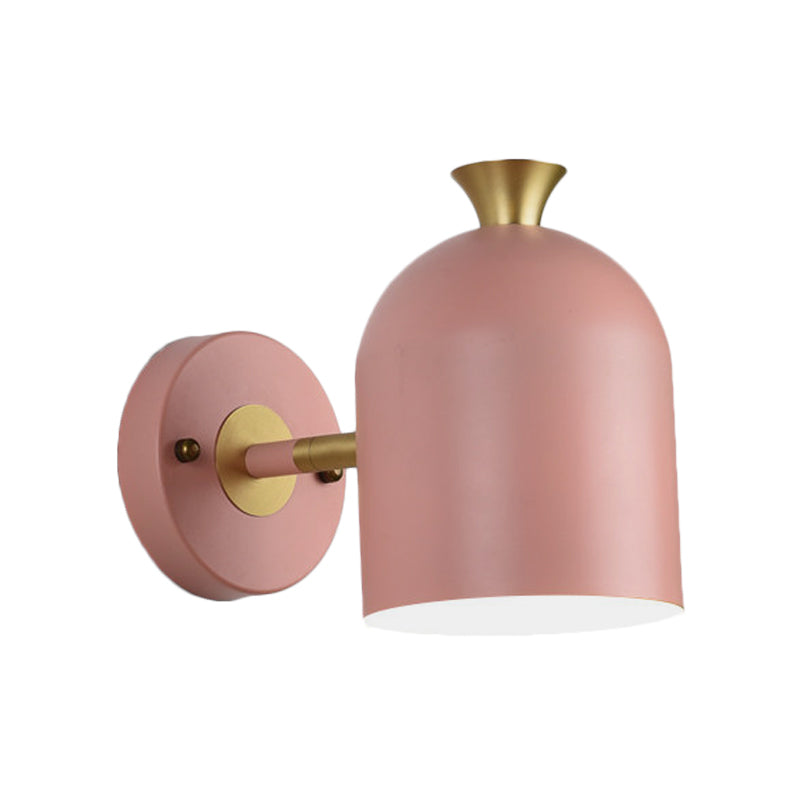 Frendorf | Kop Shade Eetkamer Wandlamp Metaal 1 Gloeilamp Nordische Stil Wandlampe mit Macaron Farbe