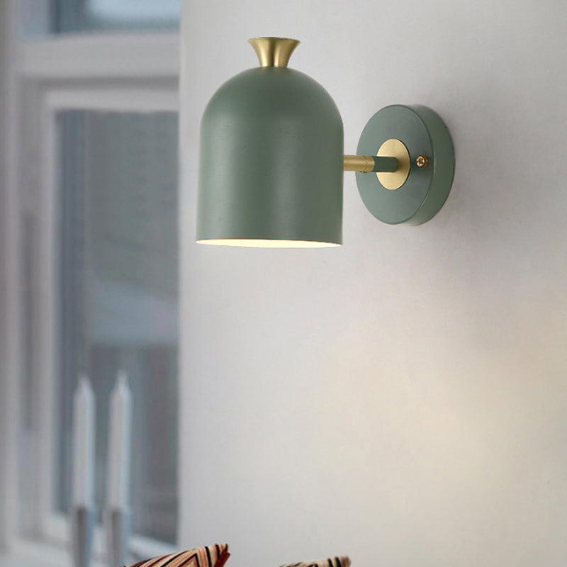 Frendorf | Kop Shade Eetkamer Wandlamp Metaal 1 Gloeilamp Nordische Stil Wandlampe mit Macaron Farbe