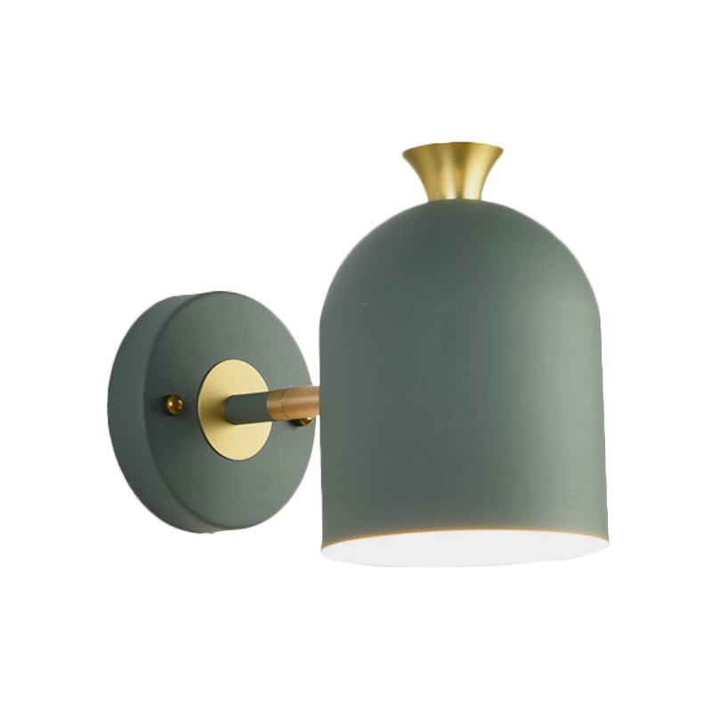 Frendorf | Kop Shade Eetkamer Wandlamp Metaal 1 Gloeilamp Nordische Stil Wandlampe mit Macaron Farbe