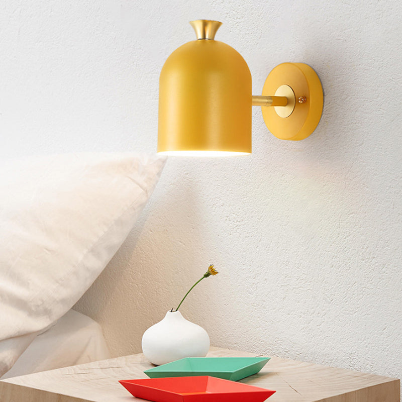 Frendorf | Kop Shade Eetkamer Wandlamp Metaal 1 Gloeilamp Nordische Stil Wandlampe mit Macaron Farbe