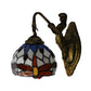 Frendorf | Antieke Messing Libelle Wandlamp Tiffany 1 Hoofd Witte Glazen Wandgemonteerde Verlichting