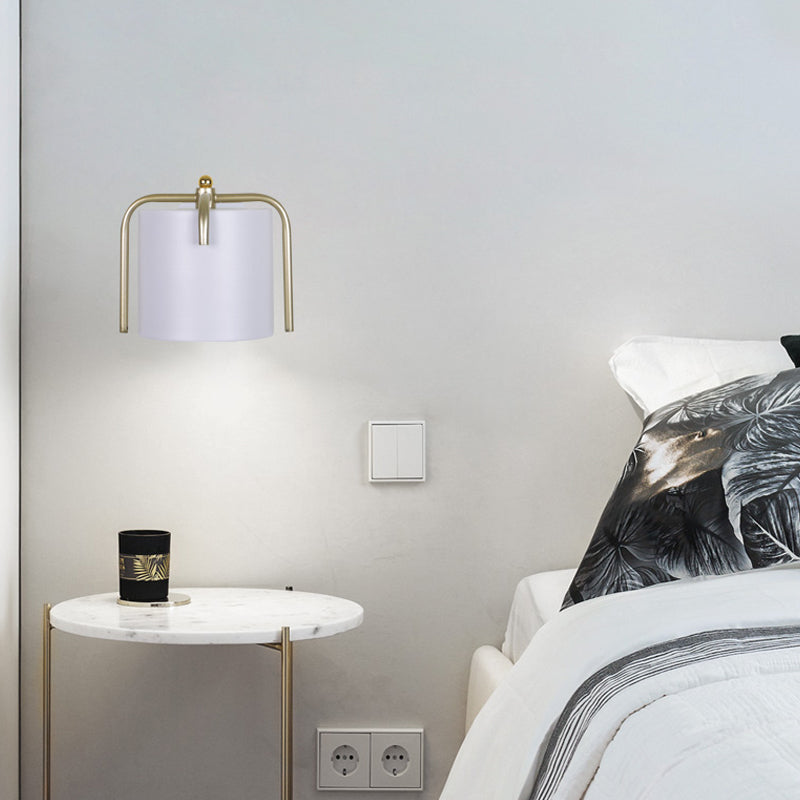 Frendorf | Metalen Cilinder Wandlamp Rotatable Eén Lamp Macaron Loft Wandlamp voor Slaapkamer Spiegel