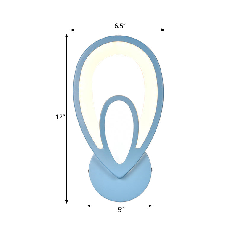 Frendorf | Kinderzimmer Treppen Wandlicht Acryl Metall Cartoons Wandlampe mit Bonbonfarbe