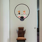 Frendorf | Contemporary Zwarte Wandlamp Ring Metaal Sconces Licht met Pop Deco voor Kinderkamer