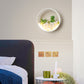 Frendorf | Mooie Big O Wandlamp Acryl Sconceslamp met Nepsucculent & Steen voor Woonkamer Slaapkamer