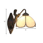 Frendorf | Petal Wandlamp Fixture Tiffany Beige Glas 1 Hoofds chandelier Licht met Zeemeermin Decoratie voor Gang