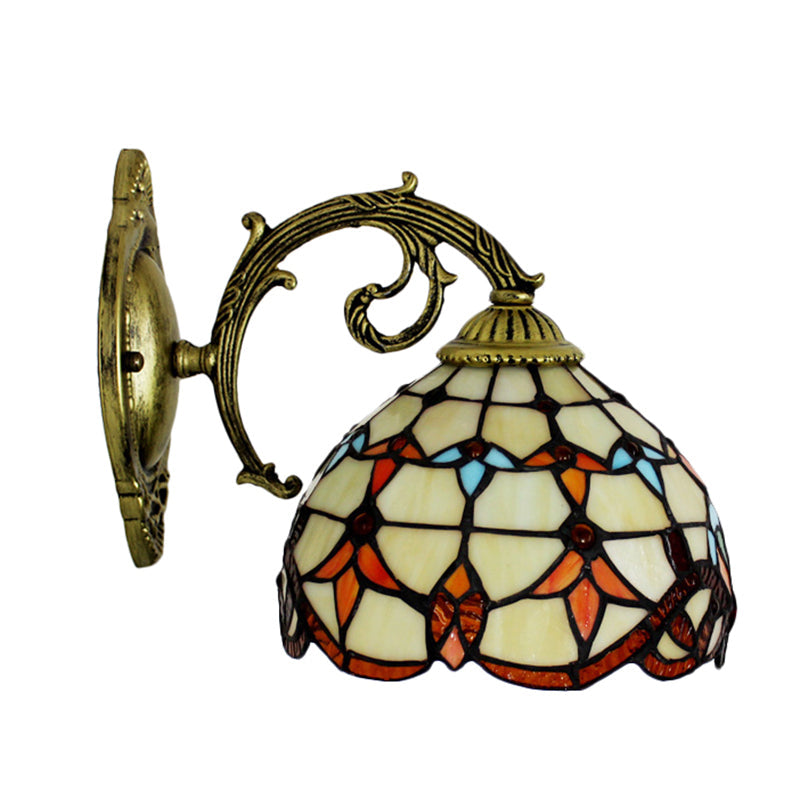 Frendorf | Vintage Tulp Wandlampen Licht Geëtst Glas 1-Licht Wandlamp Schaduw voor Hal