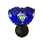 Frendorf | Barokke Kom Wandlamp 1 Hoofd Geel/blauw Glas Muur Mounted Licht met Bloem Patroon