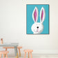 Pastellfarben Cartoon Tier Leinwand Texturiert Kinder Stil Haus Innen Wand Kunst Druck